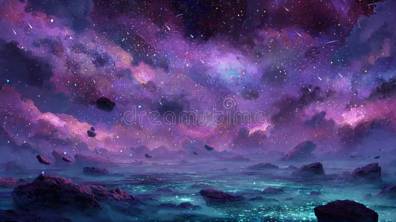 威尼斯人宇宙星云梦幻背景