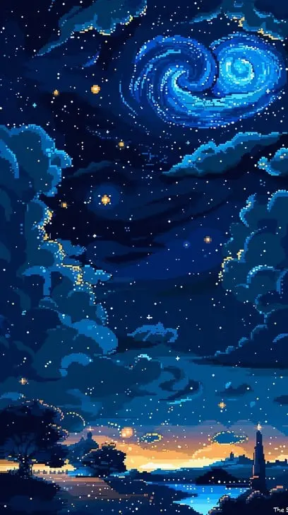 威尼斯人星空艺术画作